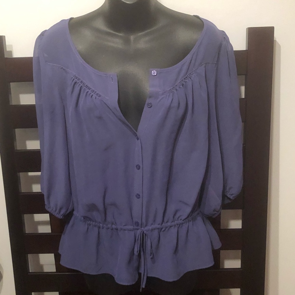 Sheer Purple Blouse